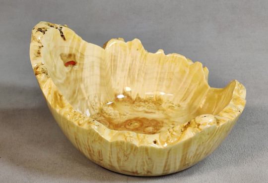 Handmade Wooden Bowl / Maple Burl Wood